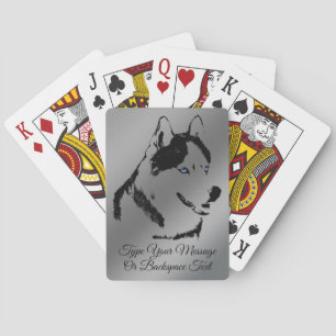 Husky Playing Cards Personalisierte Husky Hund Car Spielkarten