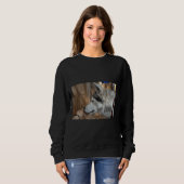 Husky Portrait Premium Sweatshirt (Vorne ganz)