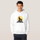 Husky-Pullover mit Wolfsmotiv Hoodie (Vorne ganz)