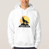 Husky-Pullover mit Wolfsmotiv Hoodie (Vorderseite)