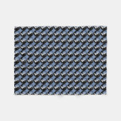 Husky Pup Blanket Siberian Husky Fleece Blanket (Vorderseite (Horizontal))