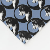 Husky Pup Blanket Siberian Husky Fleece Blanket (Ecke)