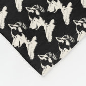 Husky Pup Blanket Siberian Husky Fleece Blanket (Ecke)