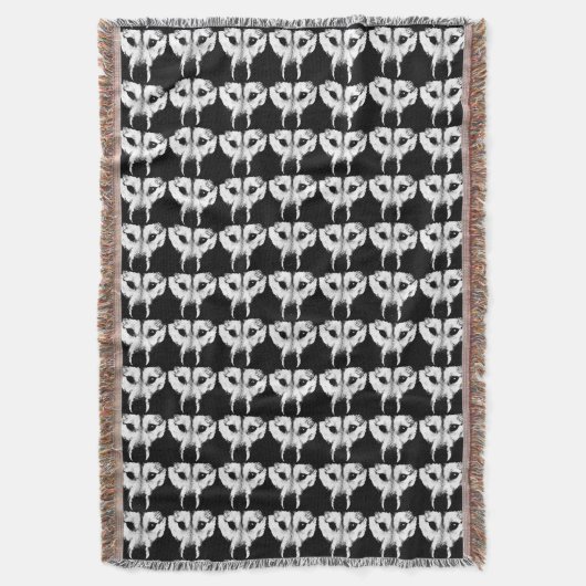 Husky Pup Blanket Siberischer Wolf Pup Throw Blank Decke (Vorderseite Vertikal)