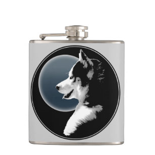 Husky Pup Flasche Custom Sibirien Husky Drink Flas Flachmann