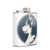 Husky Pup Flasche Custom Sibirien Husky Drink Flas Flachmann (Rechts)