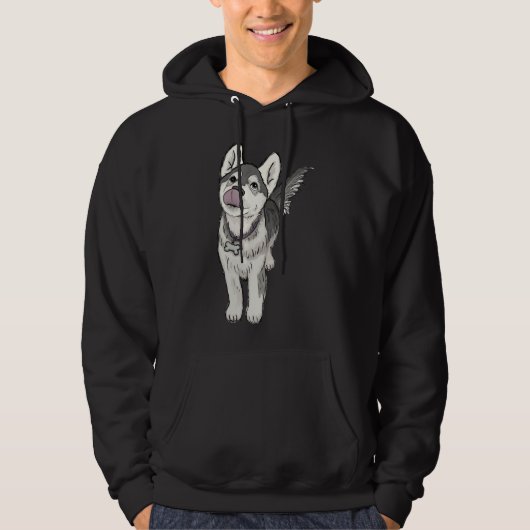 Husky Pup Hoodie (Vorderseite)