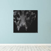 Husky Pup Print Husky Wolf Dog Canvas Print Leinwanddruck (Insitu (Holzboden))