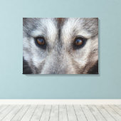 Husky Pup Print Husky Wolf Pup Canvas Print Leinwanddruck (Insitu (Holzboden))
