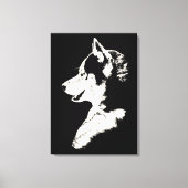 Husky Pup Print Siberian Husky Dog Canvas Print Leinwanddruck (Vorderseite)