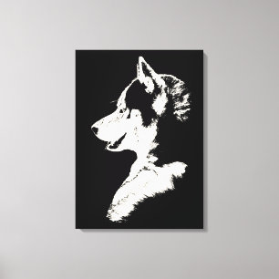 Husky Pup Print Siberian Husky Dog Canvas Print Leinwanddruck