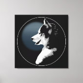 Husky Pup Print Siberian Husky Dog Canvas Print Leinwanddruck (Vorderseite)