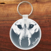 Husky Pup Schlüsselanhänger Husky Wolf Dog Custom  (Vorderseite)