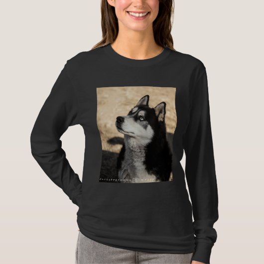 Husky Pup Scoop T-Shirt (Vorderseite)