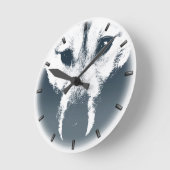 Husky Pup Uhr gibt Decke Wolf Dog Wall Uhr (Winkel)