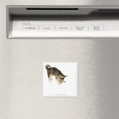 Husky Puppy 2 Magnet (In Situ (Geschirrspüler))