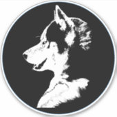 Husky Puppy Stickers Husky Malamute Decals Aufkleber (Vorderseite)