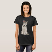 Husky Puppy T-Shirt (Vorne ganz)