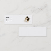 Husky Puppy-Visitenkarte Mini Visitenkarte (Vorne/Hinten)