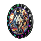 Husky Ridge Mountain Vibe Deco Dartscheibe (Vorderseite rechts)