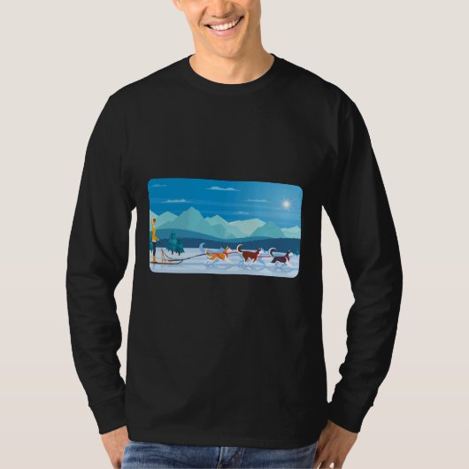Husky Riding Style T-Shirt (Vorderseite)