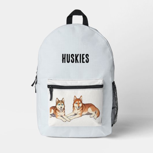 Husky-Rucksack Bedruckter Rucksack (Vorderseite)