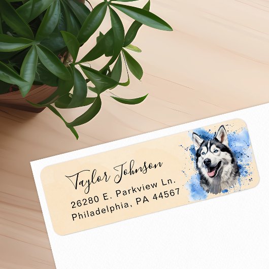 Husky-Rücksendeadresse