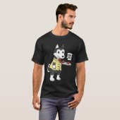 Husky Ruff Day Funny Dog Geschenk T-Shirt (Vorne ganz)