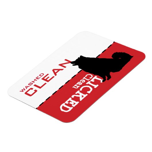 Husky Samoyed Malamute Dog Geschirrspüler Magnet S (Linke Seite)