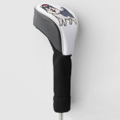 Husky Santa Dog Lover Malamute Golf Headcover (angewinkelt)
