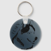 Husky Schlüsselanhänger Husky Malamute Schlüsselan (Vorderseite)