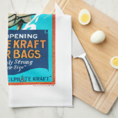 Husky Selbstöffnungs-Original Kraft Papiertaschen Geschirrtuch (Viertel Falte)