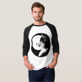 Husky Shirt Baseball Jersey Cool Husky Hundeshirt (Vorne ganz)