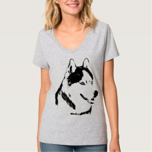 Husky-Shirt Husky-Malamute-Schlitten-Hundeshirt T-Shirt