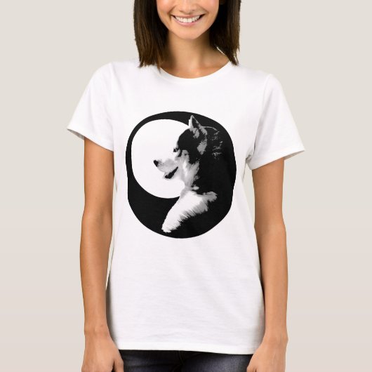 Husky Shirt Husky Wolf Plus Size Shirts für Frauen (Vorderseite)