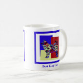 Husky Siberian Dog Silhouette TRBY Vathers Day Kaffeetasse (VorderseiteRechts)