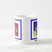 Husky Siberian Dog Silhouette TRBY Vathers Day Kaffeetasse (Mittel)