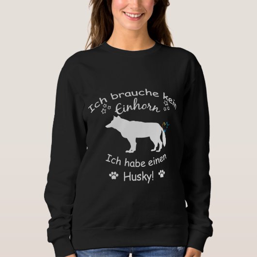 Husky Siberian Husky Dog Sweatshirt (Vorderseite)