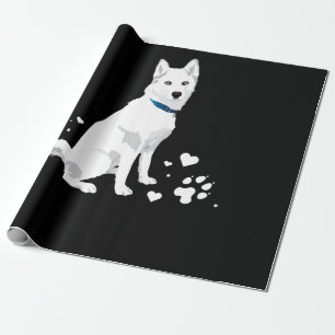 Husky Siberian Husky Sweet White Snow Dog Geschenkpapier