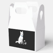 Husky Siberian Husky Sweet White Snow Dog Geschenkschachtel (Geöffnet)