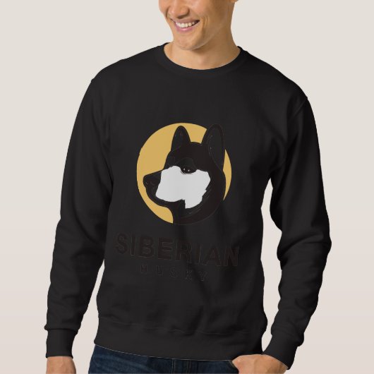 Husky Siberian Style Sweatshirt (Vorderseite)