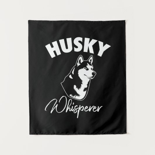 Husky Siberian Whisperer Wandteppich (Vorderseite)