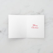 Husky Siberischer Hund Niedliche Silhouette Weihna Karte (Innenseite)