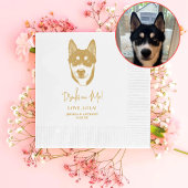 Husky Sibir Dog Personalisierte Getränke Serviette