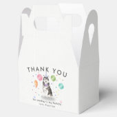 Husky Sibir Pawty Puppy Dog Birthday Vielen Dank Geschenkschachtel (Geöffnet)