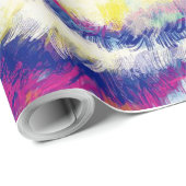 Husky-Sibirische Leinwand Geschenkpapier (Rolleneckpunkt)