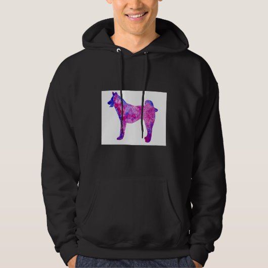 Husky-Silhouette Hoodie (Vorderseite)