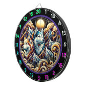 Husky Skyline Glow Wall Dartscheibe (Vorderseite rechts)