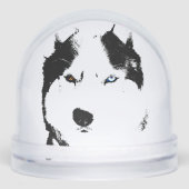Husky Snow Globe Husky Malamute Custom Snow Globe Schneekugeln (Vorderseite)