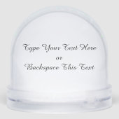 Husky Snowglobe Siberian Husky Customize Snowglobe Schneekugeln (Rückseite)